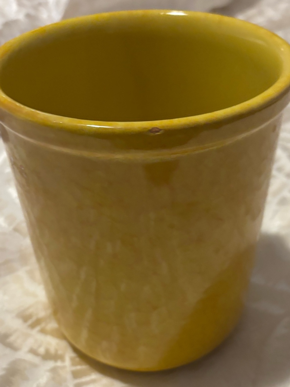 Yellow Ceramic Vase -